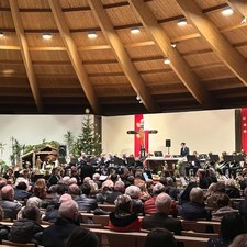 Weihnachtssingen / Foto: © Postmusikkapelle Koblenz e.V. Weihnachtssingen